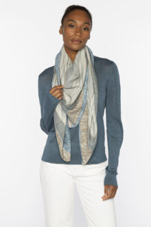 Checked Out Print Scarf - Kinross Cashmere