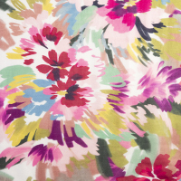 Mixed Bouquet Print Scarf - Kinross Cashmere