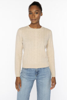 Micro Cable Crew - Kinross Cashmere