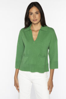 Short Rib Crew Cardigan - Kinross Cashmere