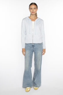 Marled Lurex Zip Hoodie - Kinross Cashmere