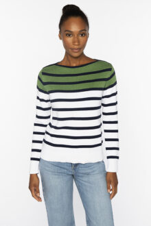 Striped Boatneck - Kinross Cashmere