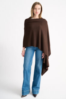 Garter Trim Travel Wrap - Kinross Cashmere