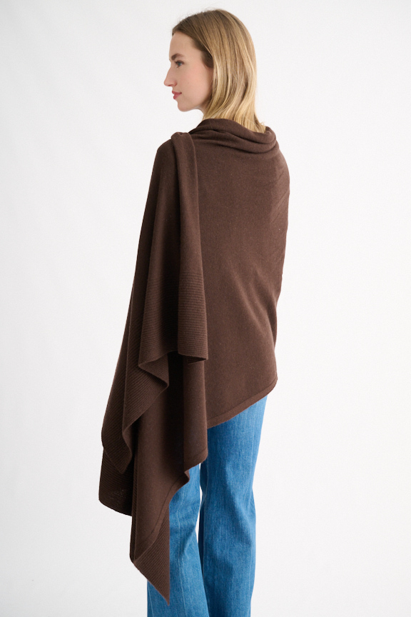 Garter Trim Travel Wrap - Kinross Cashmere