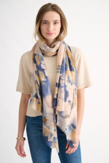 Abstract Print Scarf - Kinross Cashmere