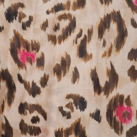 Painted Leopard Print Scarf - Kinross Cashmere