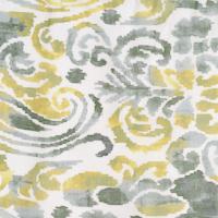 Paisley Print Square Scarf - Black - Kinross Cashmere