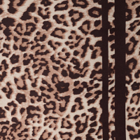 Leopard Print Square Scarf - Chocolate - Kinross Cashmere