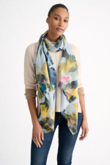 Highland Blooms Print Scarf - Horizon