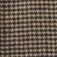 Houndstooth Button Mock Coat - Kinross Cashmere