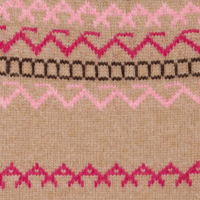 Fairisle Zip Mock Cardigan - Kinross Cashmere