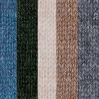 Plaited Rib Colorblock Funnel - Kinross Cashmere