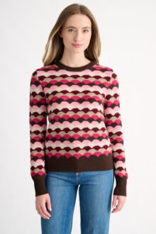 Highland Jacquard Crew - Kinross Cashmere