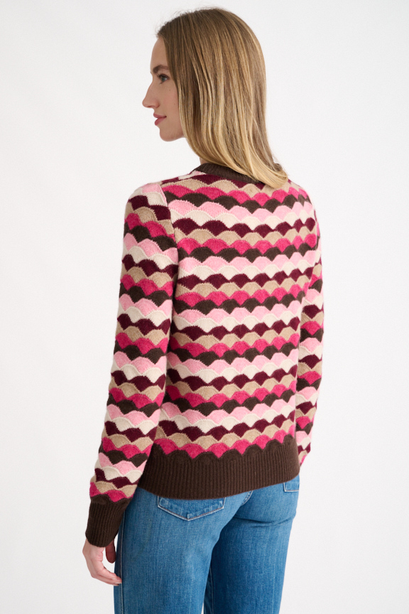 Highland Jacquard Crew - Kinross Cashmere