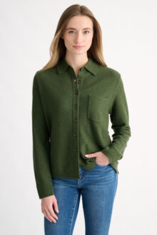 Shirt Cardigan - Kinross Cashmere