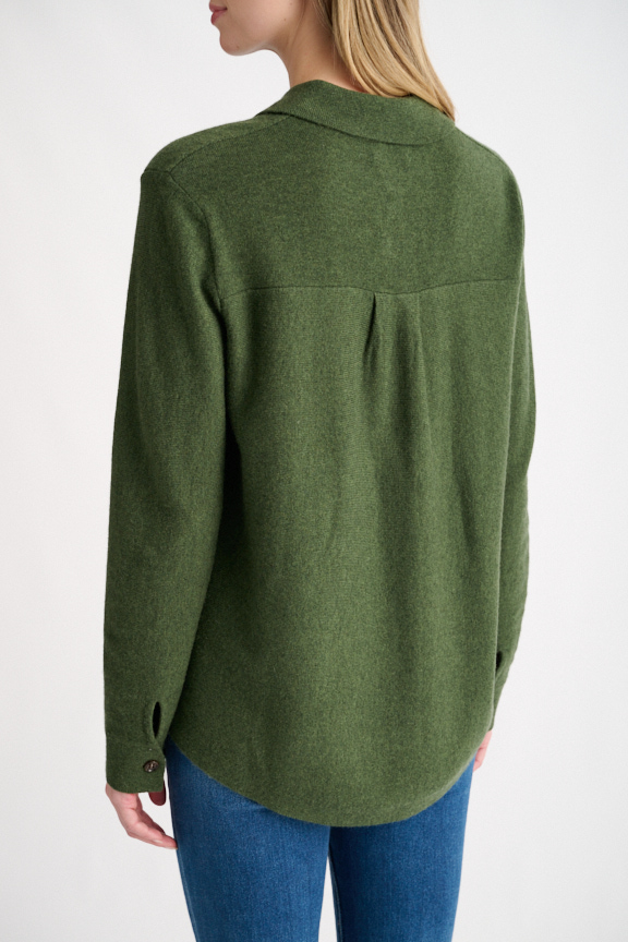 Shirt Cardigan - Kinross Cashmere