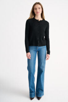 Pointelle Cardigan - Kinross Cashmere