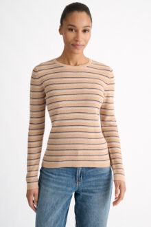 Thermal Stripe Crew - Kinross Cashmere