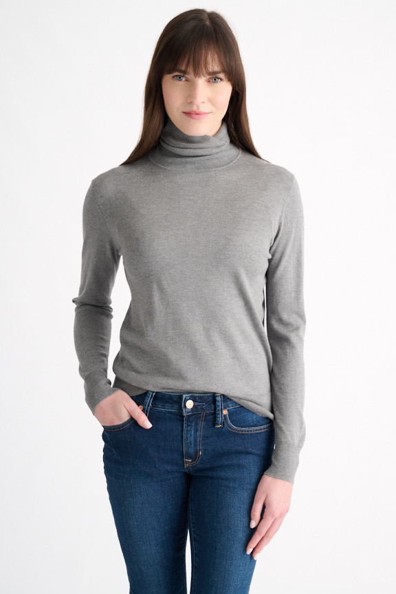 Fitted Turtleneck - Kinross Cashmere