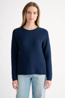 Micro Garter Hi Low Crew - Kinross Cashmere