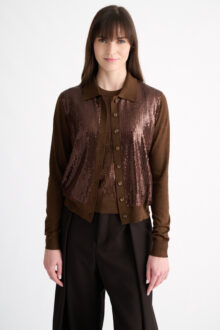 Sequin Party Cardigan - Kinross Cashmere