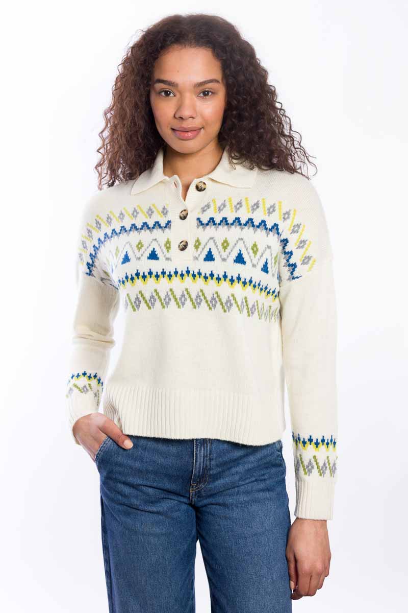 Fairisle Button Polo