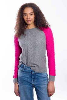 Colorblock Cable Crew