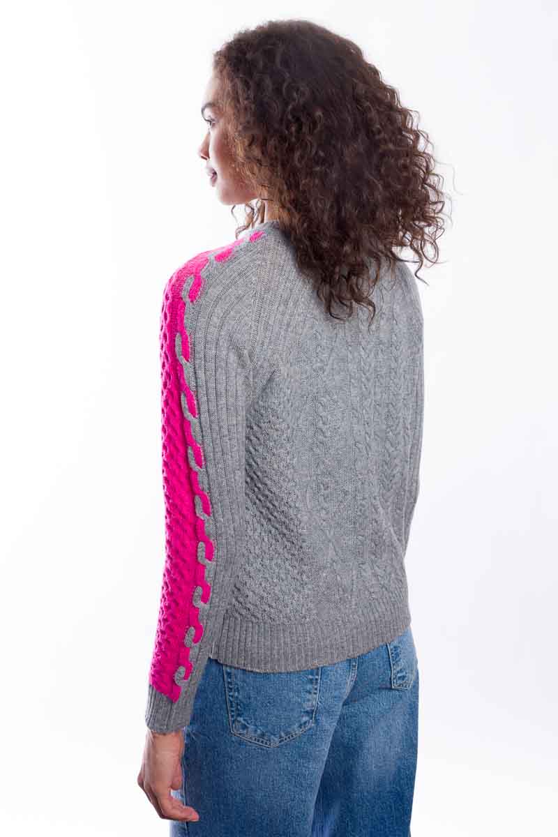 Colorblock Cable Crew