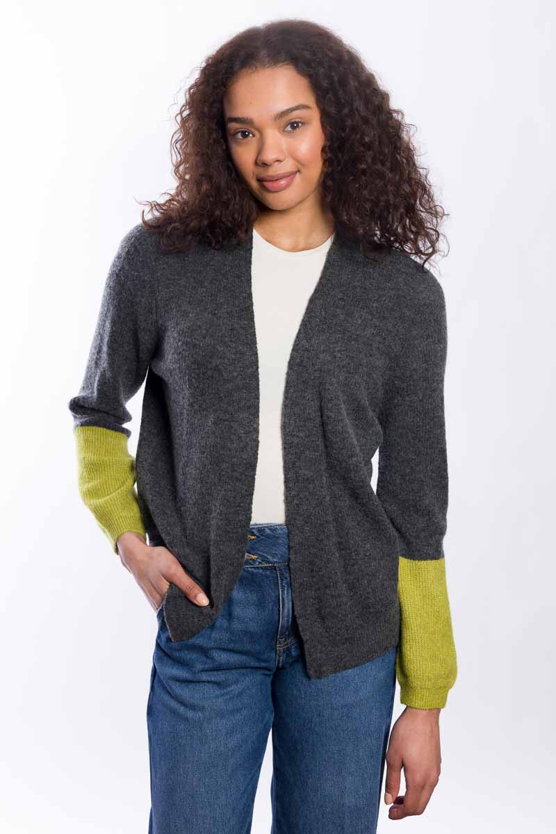 Lofty Color Block Cardigan