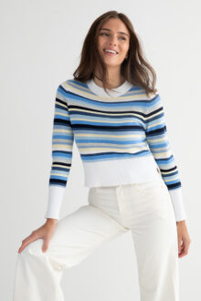 Texture Stripe Crew