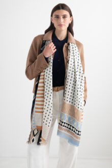 Resort Ready Geo Scarf - Black