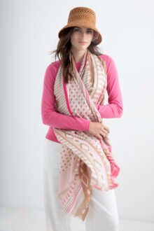 Resort Ready Geo Scarf - Flamingo