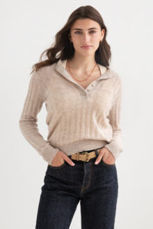Rib Button Henley