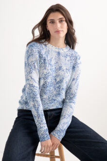 Petal Print Crew
