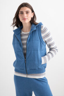 Quilted Vest w/ Removable Hood