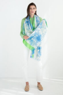 Painted Floral Scarf -  Amalfi