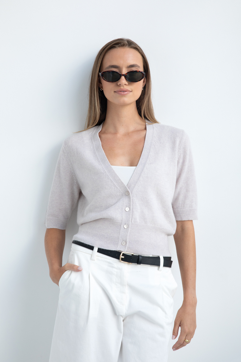 Elbow Slv Low Vee Cardi