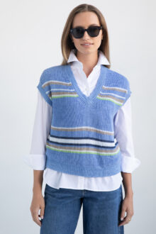 Ribbed Vee Vest