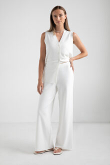 Double Knit Wide Leg Pant