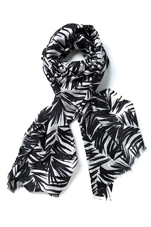 Kinross Cashmere | Palm Print Scarf