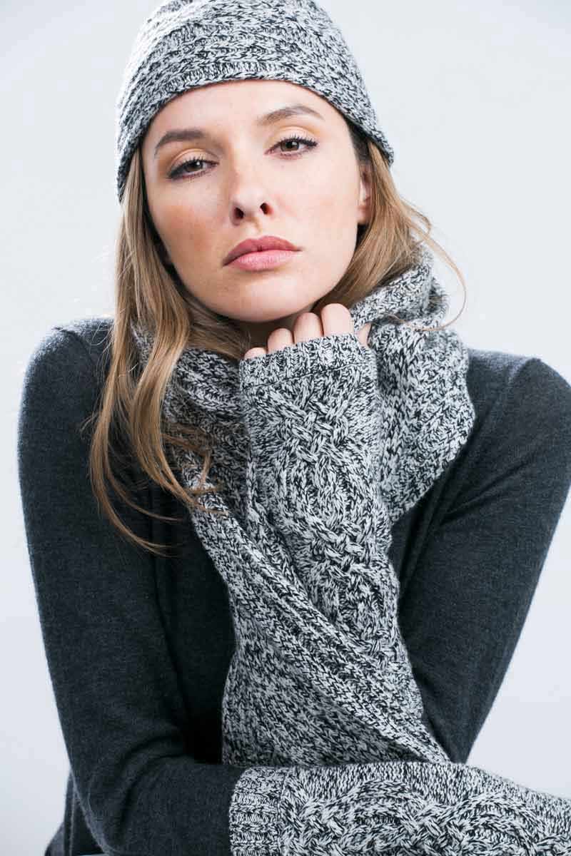 Kinross Cashmere | Marled Cable Hat