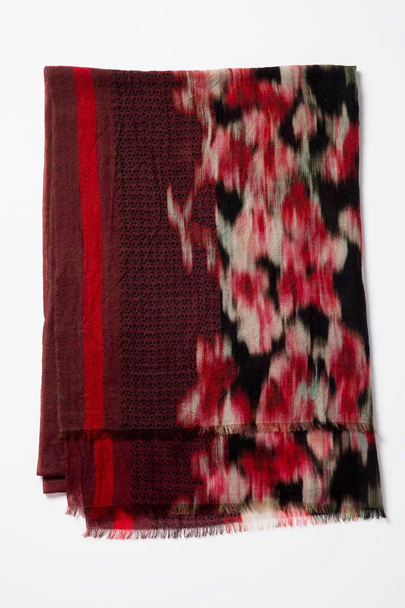 Kinross Cashmere | Winter Ikat Print Scarf