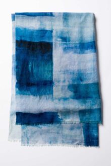 Kinross Cashmere | Watercolor Squares Print Scarf