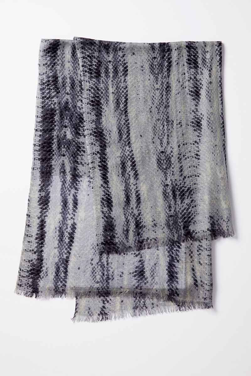 Kinross Cashmere | Python Print Scarf