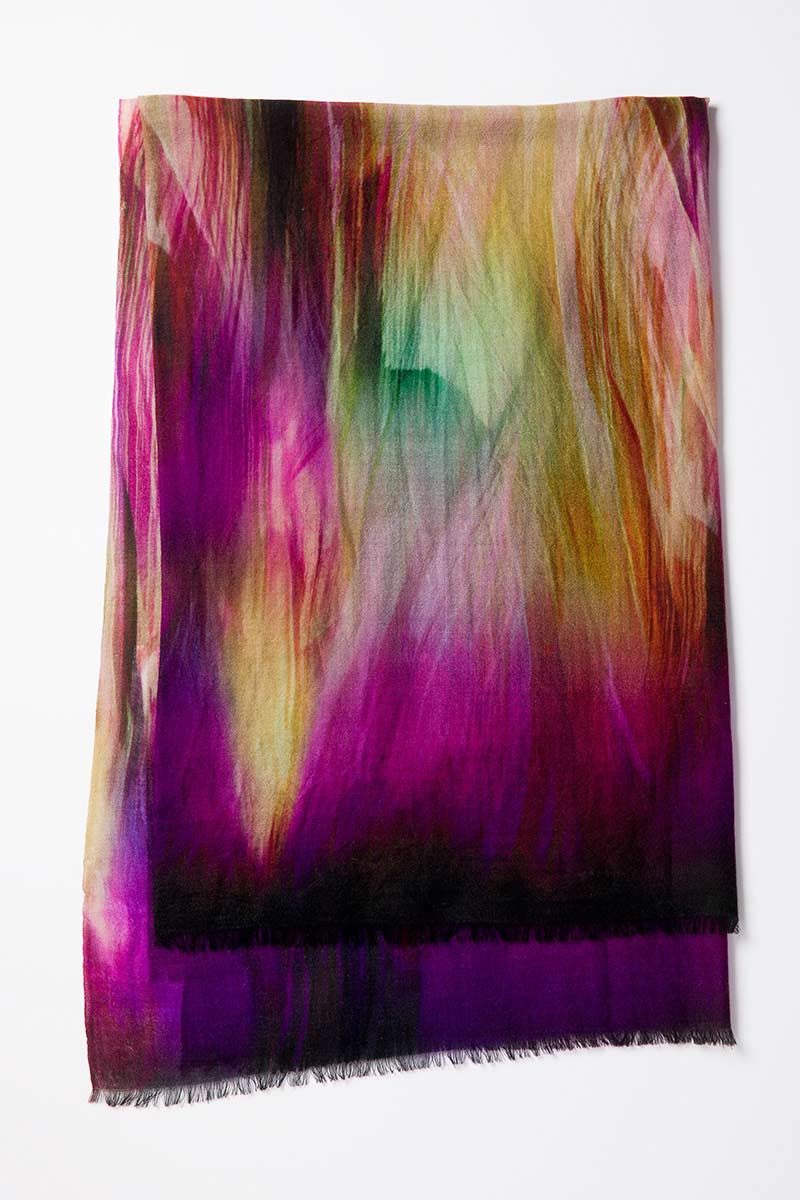 Kinross Cashmere | Brushstroke Print Scarf