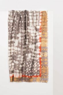 Geo Animal Print Scarf - Mink Multi Kinross Cashmere