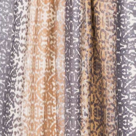 Ombre Ikat Print Scarf - Palomino Multi Kinross Cashmere 100% Cashmere