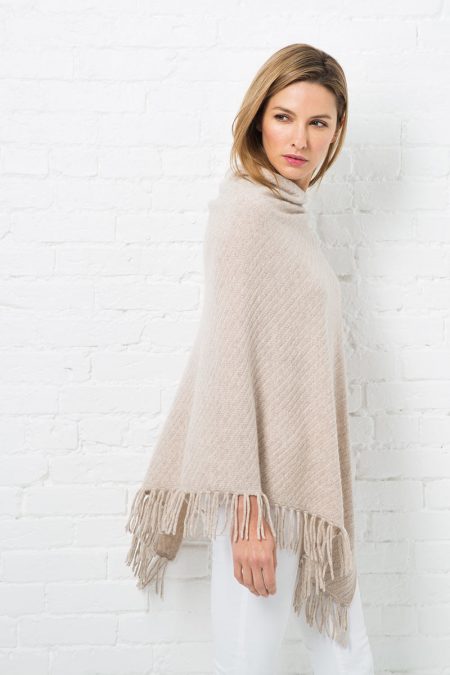 Ponchos & Wraps - Resort 2016 - Kinross Cashmere 100% Cashmere