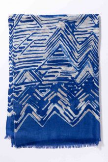 Kinross Cashmere | Spring 2016 | Boardwalk Print Scarf