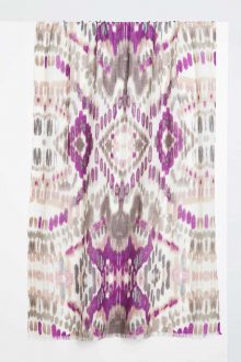 Ikat Print Scarf - Orchid Multi Kinross Cashmere 100% Cashmere